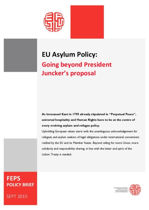 EU Asylum Policy- Going beyond President Juncker’s proposal preview