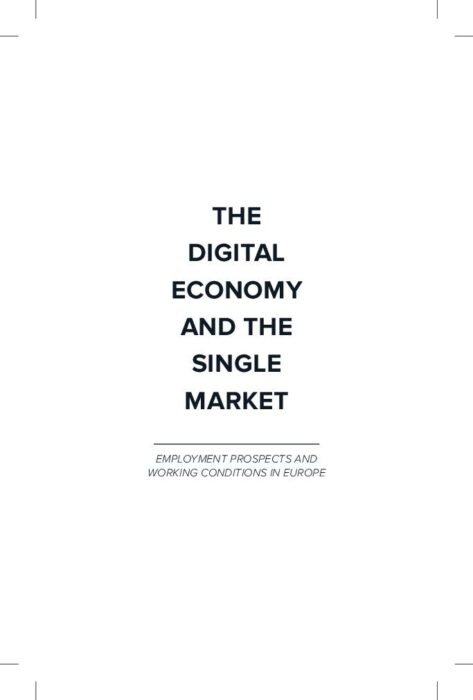 The digital economy and the single market preview