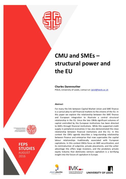 CMU and SMEs – structural power and the EU preview