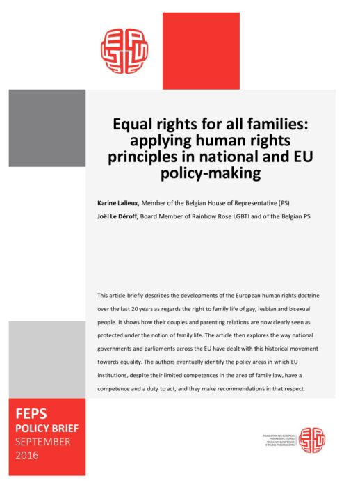 Equal rights for all families- applying human rights principles in national and EU policy-making preview