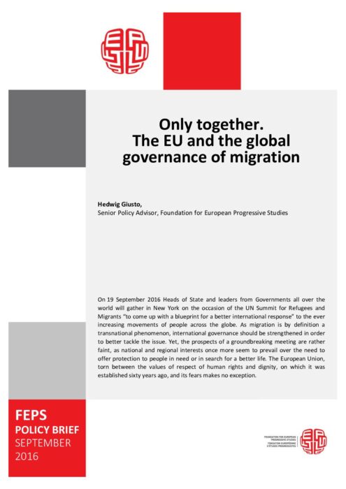 Only together. The EU and the global governance of migration preview