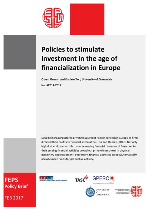 Policies to stimulate investment in the age of financialisation in Europe preview