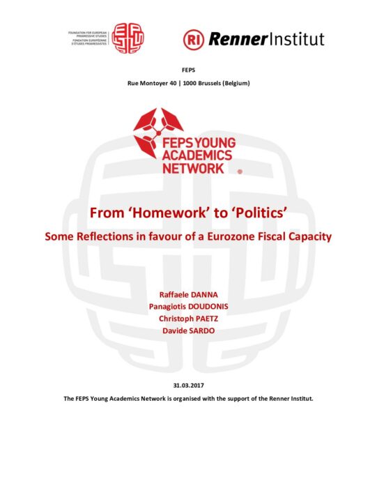 From ‘Homework’ to ‘Politics’ Some Reflections in favour of a Eurozone Fiscal Capacity preview