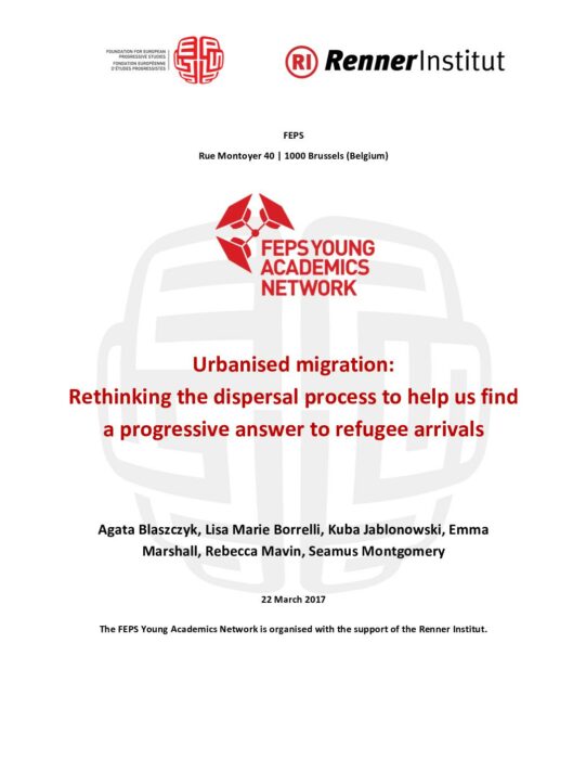 Urbanised migration- Rethinking the dispersal process to help us find a progressive answer to refugee arrivals preview