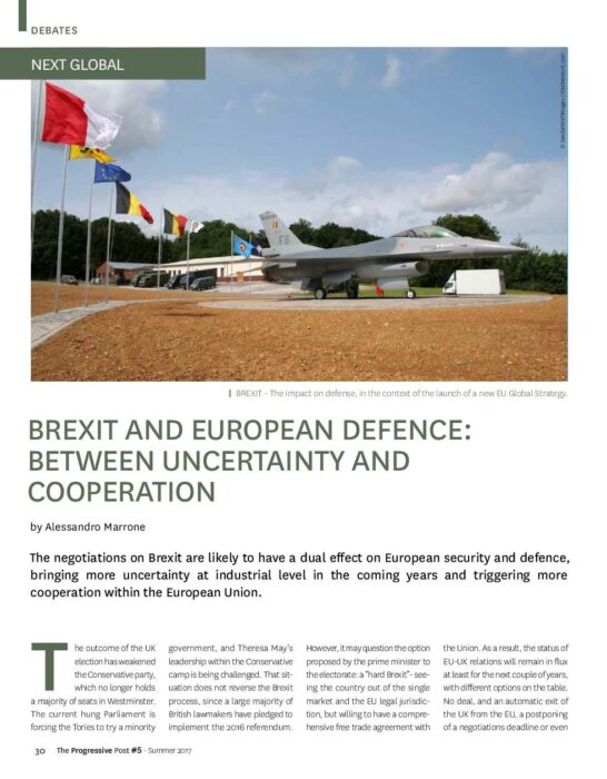 Brexit and European defence- Between uncertainty and cooperation preview