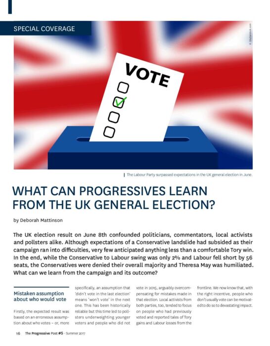 What can progressives learn from the UK general election? preview