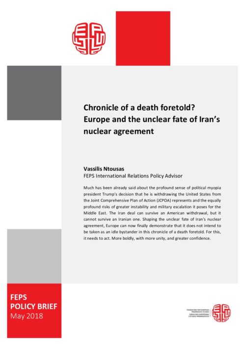 Chronicle of a death foretold? Europe and the unclear fate of Iran’s nuclear agreement preview