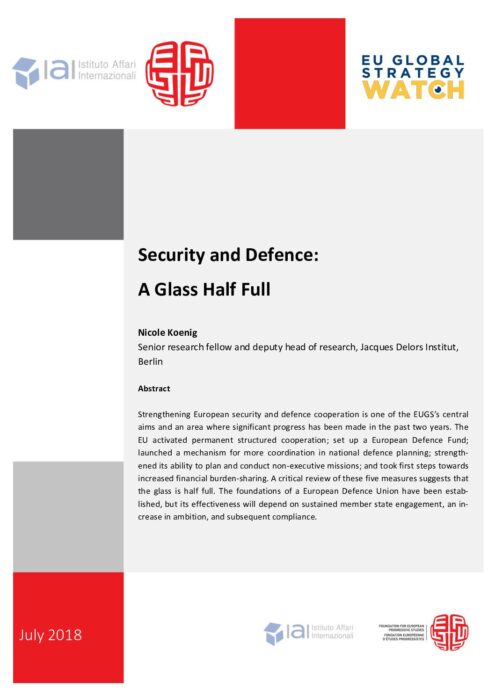 Security and Defence- A Glass Half Full preview
