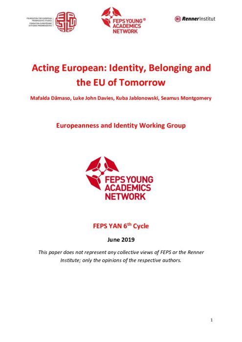 Acting European- Identity, Belonging and the EU of Tomorrow preview