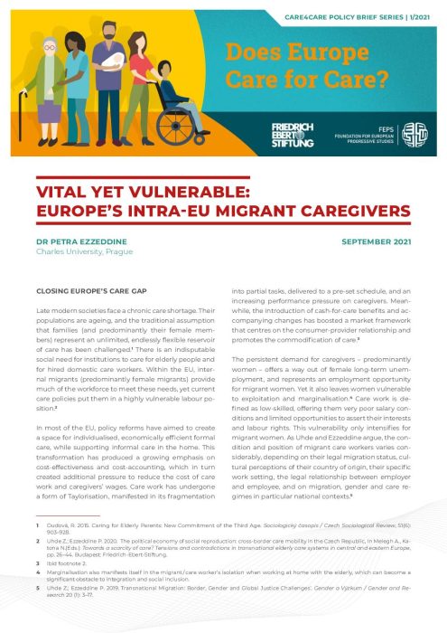 Vital Yet Vulnerable- Europe’s Intra-EU Migrant Caregivers preview