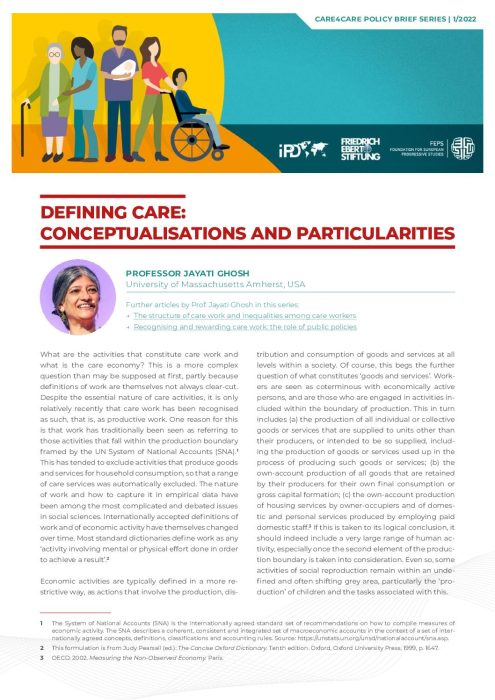 Defining Care: Conceptualisations and particularities preview