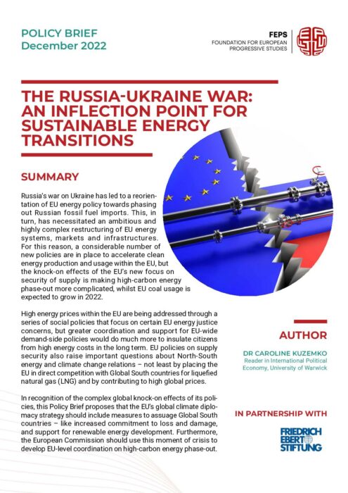 The Russia-Ukraine war: an inflection point for sustainable energy transitions preview