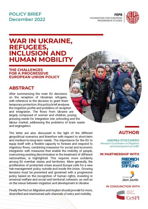PB - War in Ukraine, refugees, inclusion and human mobility: The challenges for a progressive EU policy? - Andrea Stocchiero preview