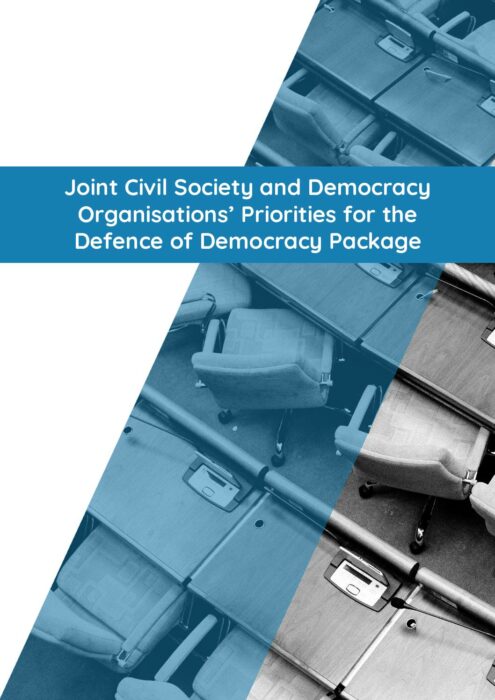Joint Civil Society and Democracy Organisations’ Priorities for the Defence of Democracy Package preview