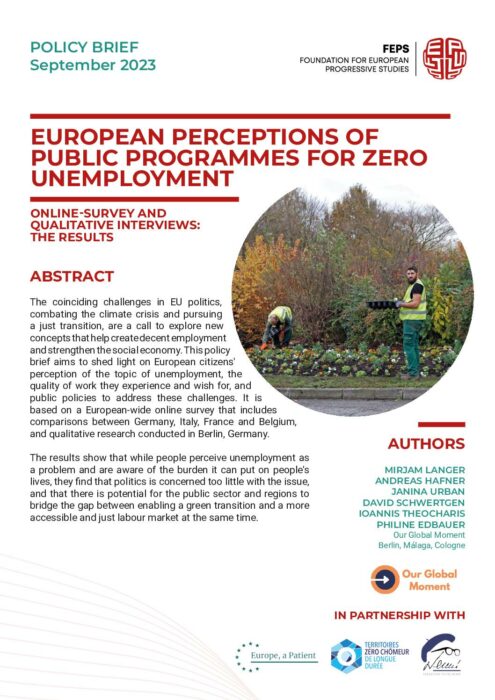 European perceptions of public programmes for zero unemployment preview