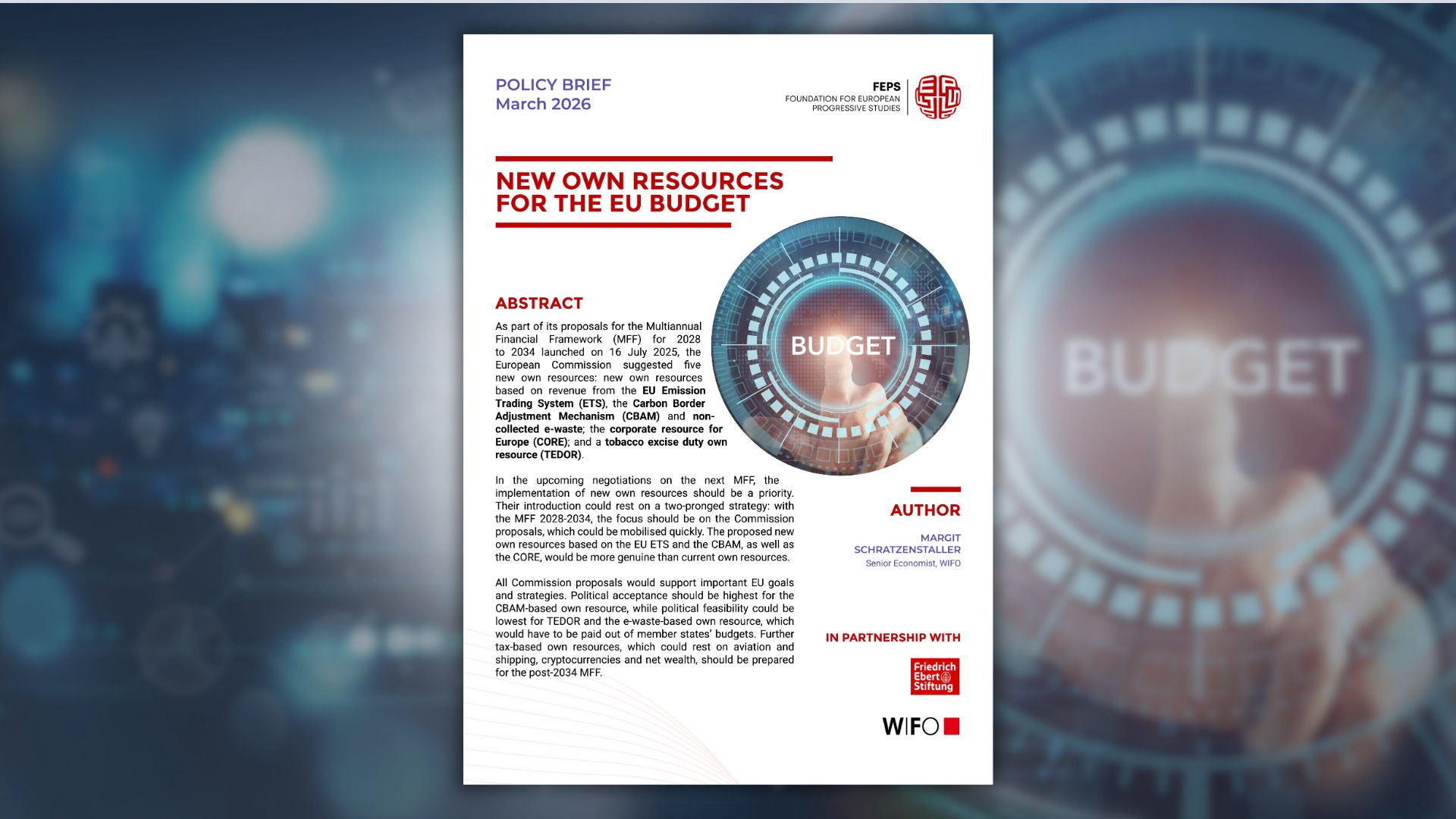 New own resources for the EU budget