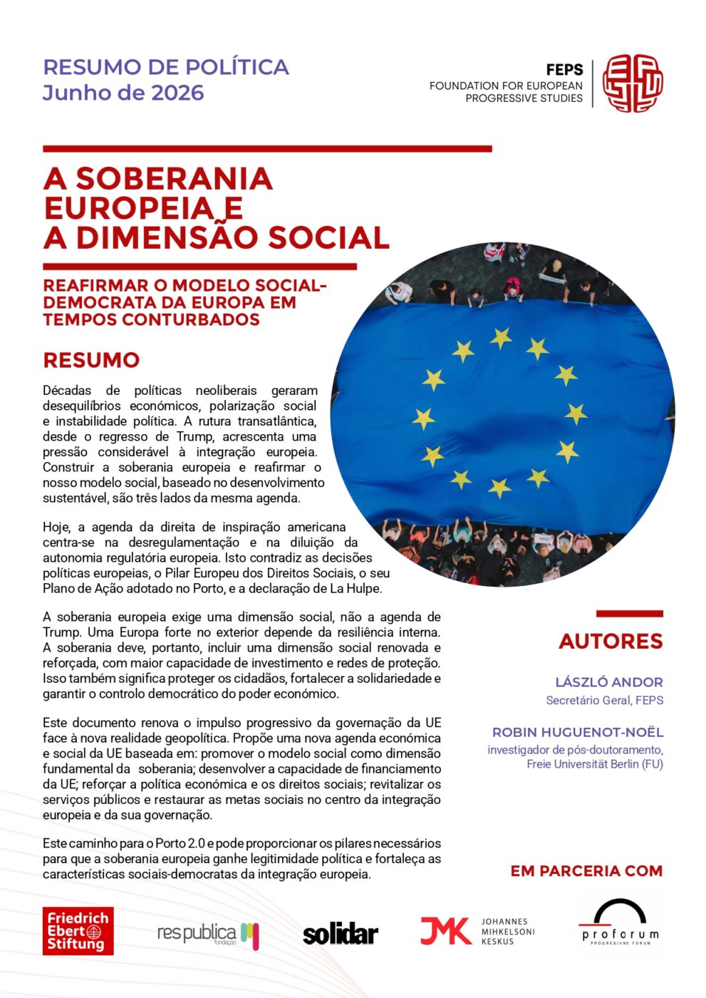 Portuguese version - European sovereignty and the social dimension