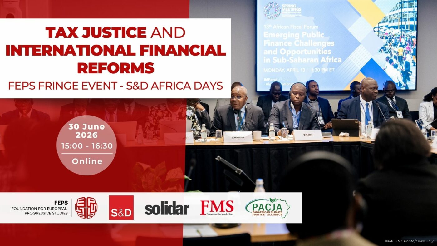 Banner - Event FEPS - Africa days - Tax justice and international financial reformsB