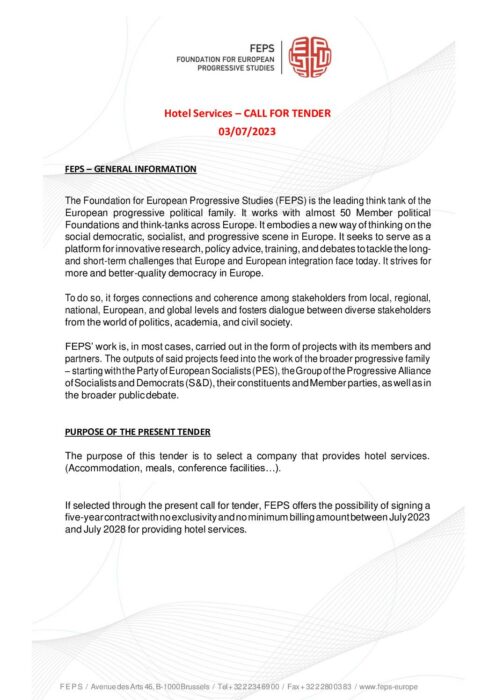 Hotel-services-Call-for-tender-2023 preview