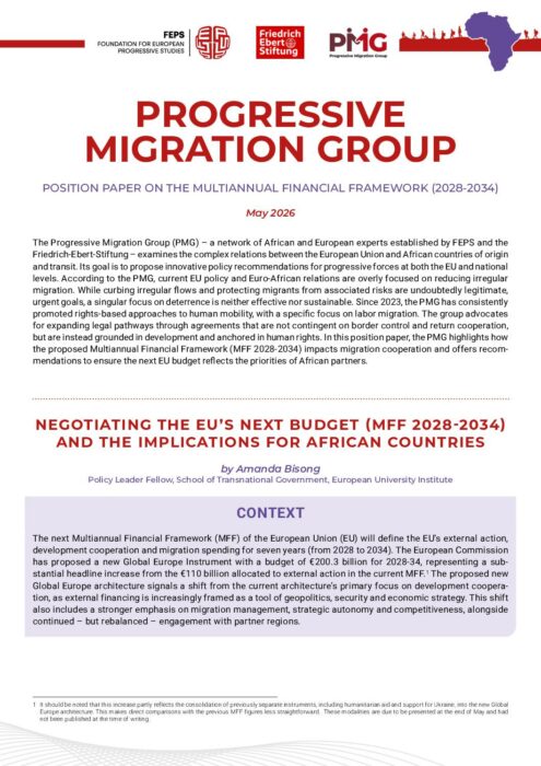 Position paper on the Multiannual Financial Framework (2028-2034) preview