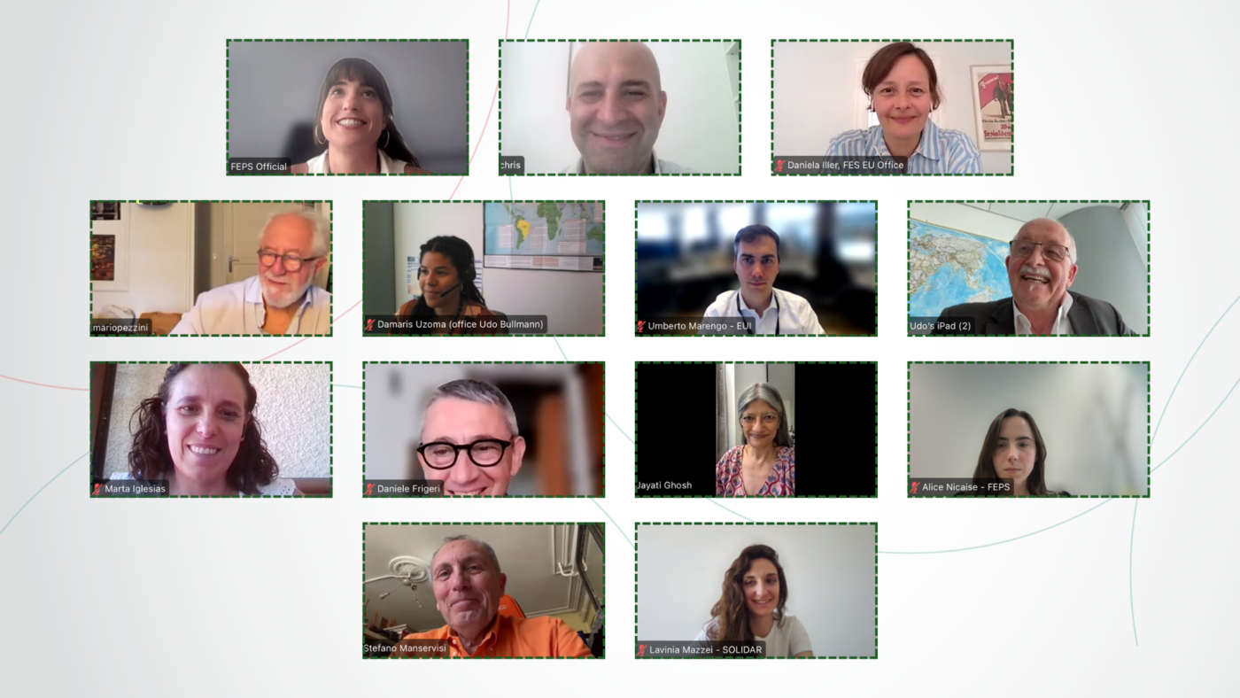 Images of the participants of the second session of the Progressive platform for international development